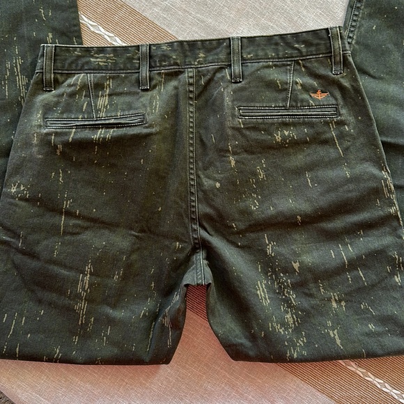 Dockers/Levi Strauss Alpha Green Graffiti Khaki Jeans size 34x32 Slim Tapered - Picture 13 of 16